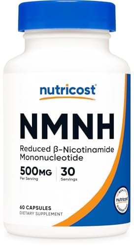 Nutricost NMNH Supplement (500mg) 60 Capsules - Reduced β-Nicotinamide Mononucleotide, Vegan, GMO-Free, Gluten-Free, 30 Servings