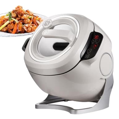 XygZythror Robot De Cocina, Ai Cooking Machine Kitchen Robot Cooker, Drum Type Food Processor with Smart Touch Screen, for Cooking