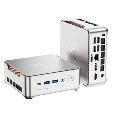 KAMRUI Pinova P2 Mini PC 16GB RAM 512GB SSD, AMD Ryzen 4300U(Beats 3500U/3550H/N150/N95,Up to 3.7 GHz) Mini Computers,Triple 4K Display/HDMI+DP+Type-C/WiFi/BT for Home/Business Mini Desktop Computers