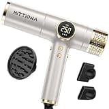 Ionic Hair Dryer with Diffuser - 2000W Professional Dual Voltage Blow Dryer for All Hair Types, Negative Ion, Fast Drying & Low Noise, Lightweight Design and Intelligent Heat Control