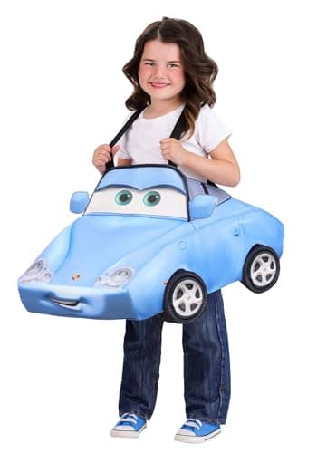 Toddler Disney Pixar CARS Sally Ride-In Costume | Kids Character Tunic with Adjustable Straps for Halloween Standard