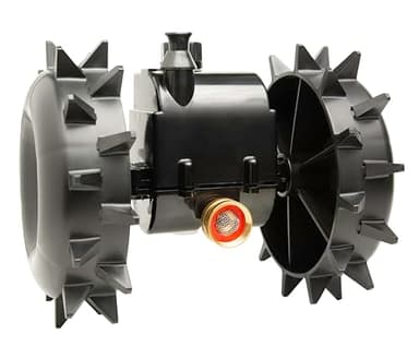 Traveling Sprinkler Motor Assembly for The Traveling Sprinkler Tractor Orbit & Nelson - Upgrade Parts for Efficient Watering (Motor Assembly Replacement) (Black, Motor & Wheels Replacement)