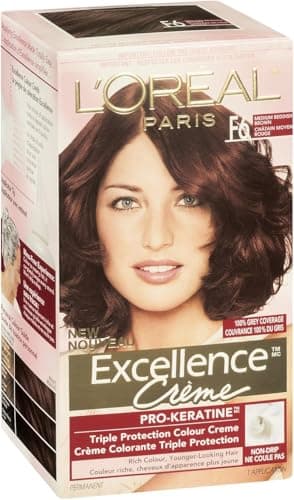 L'Oreal Paris Excellence Creme Triple Protection Haircolor, Medium Reddish Brown [5RB] 1 ea