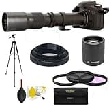 500MM-1000MM TELEPHOTO Zoom Lens for Canon EOS Rebel T1 T2 T3 T4 T5 T6 T3I T4I T5I T6I