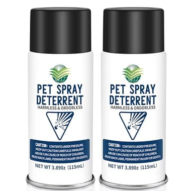 Cat Spray Deterrent System, Pet Deterrent Device Refill, CATSSS Refill [ 7.78Oz & 2 Pack ] Safe for Cats & Dogs Motion Activated Pet Deterrent Spray System-Only Applicable to The First Generation