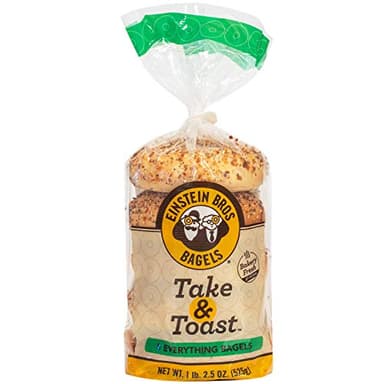 Einstein Bros. Bagels, Take & Toast, Everything, 5 Count, 18.5 Ounce (Frozen)