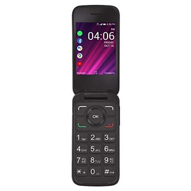 TracFone My Flip 2 4G LTE Prepaid Flip Phone (Locked) - Black - 4GB - Sim Card Included - CDMA