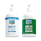 SmartMouth 2-Bottle Activated Mouthwash System with Pumps - Adult Mouthwash for Bad Breath - Twice Daily Oral Care System with Zinc Ion Technology - Fresh Mint Flavor, 32 fl oz (16 oz per Bottle)