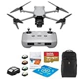 DJI Air 3S (RC-N3), Drone with Camera 4K, Dual-Camera Drone with Wide-Angle Camera, 4K/60fps HDR Video, 45-Min Max Flight Time, 20km Transmission Range + Complete Accessory Bundle