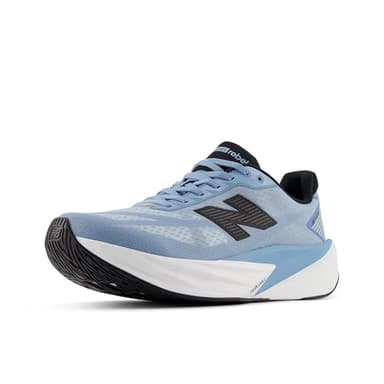 New Balance Men's FuelCell Rebel V5 Running Shoe, Still Water/Raincloud/White, 10.5 W