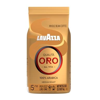 Lavazza QualitÃ Oro Whole Bean Blend, Medium Roast, 2.2 Pound (Pack of 1) ,100% Arabica, Central America & African highland origins, Fruity & Aromatic