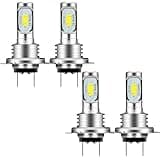 Edearkar H7 LED Headlight Bulb (4-Pack) H7 80W 3570 2SMD 6000K High Bright Decoding Light Car LED Fog Light Motorcycle Light for Car Motorcycle