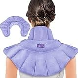 REVIX Microwave Heating Pad for Neck Shoulders and Back with Moist Heat, Weighted Microwavable Heated Neck Wrap Warmer, Scented