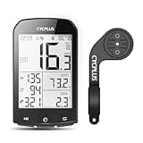 CYCPLUS GPS Bike Computer with Mount, Wireless Cycling Computer Ant+ Waterproof Speedometer and Odometer M1 and Z2 Handlebar Mount