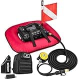 DCCMS Diving Ventilator,Tankless Scuba Diving System with Rechargeable Batterys,Hookah Dive System Snuba Lung Tank (Red)