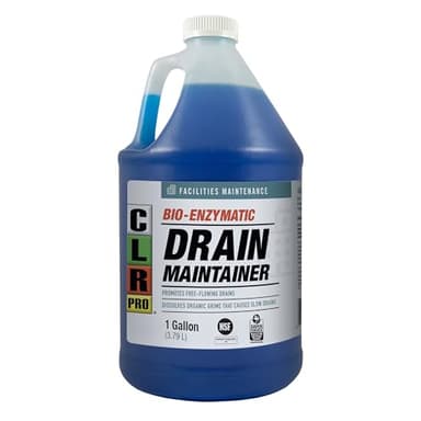 CLR PRO Commercial Drain Maintainer and Grease Trap Treatment, Preventative Maintenance Bio Enzyme Formula, Reduces Odor and Breaks Down Grease, 1 Gallon Bottle