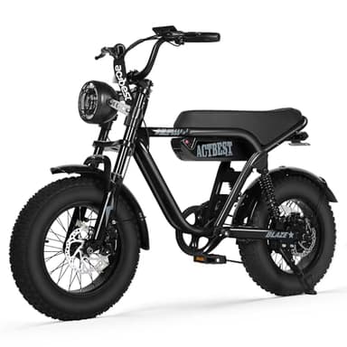 ACTBEST 16"/20"/26" Fat Tire Electric Bike for Adults/Teens, 1200W/1500W Peak Motor, 25MPH/28MPH & 55-75 Miles Long Range, Full Suspension All-Terrain eBike for Mountain,Snow,Sand,G