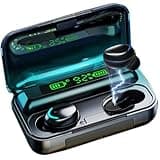BMHOLU Wireless Earbuds with Large Charging Case,IPX7 Waterproof, Hi-Fi Stereo Sound