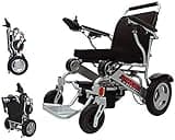 Porto Mobility Ranger Discovery XL Wide Seat Lightweight Foldable Weatherproof Electric Wheelchair, Portable, only 50 lbs Powerful Motors All Terrain Folding Power Wheelchair (XL Wide Seat)