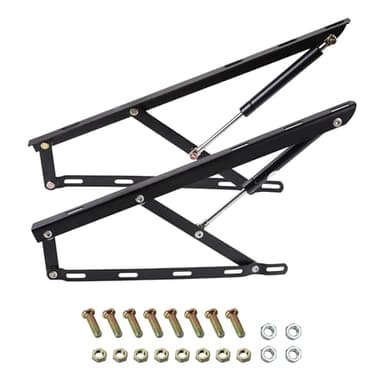 JinBoCheng 1.96 FT Bed Lift Mechanism 22kg/48.5lbs Load Capacity Hydraulic Lift up Storage Bed Lifting Gas Spring Set Lift up Bed Frame Murphy Bed kit Space Saving Project