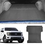 HerKoTianGo Truck Bed Mat Fit for 2015-2024 Ford F150 Truck Bed Liner 5.5FT Short Bed Mat TPE All-Weather Protection Trunk Floor Mat for 2015-2024 Ford F150 Accessories, Black