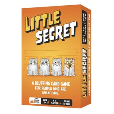 Little Secret | Bluffing Board Game for Family and Friends | an Exploding Kittens Card Game Collaboration | Award-Winning Board Game for 4-8 Players