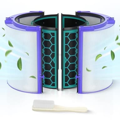 TP04 Replacement Filter | 360° Combi Glass HEPA & Activated Carbon Filter | Compatible with Dyson HP04, TP04, DP04, TP05, DP05 Air Purifi-er | Perfect Fit & Reliable | Easy to Install