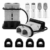 Delgada 350A Battery Quick Connect/Disconnect for 2/0AWG Cable Battery Quick Connect 600 Volt Power Connector Plug Kit 12V Winch Trailer