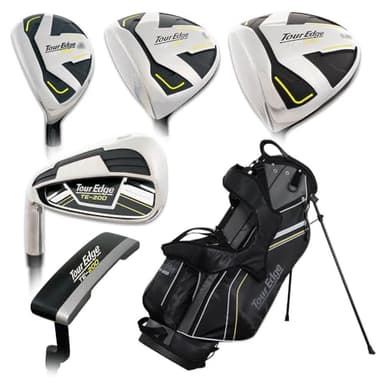 Tour Edge Golf LH TE-200 Complete Set with Bag Graphite Senior Flex (Left Handed)