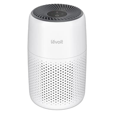 LEVOIT Air Purifiers for Bedroom Home Dorm, AHAM VERIFIED, 3-in-1 Filter Claener with Fragrance Sponge, Portable Filters Smoke, Allergens, Pet Dander, Odor, Dust, Office, Desktop, Core Mini-P, White