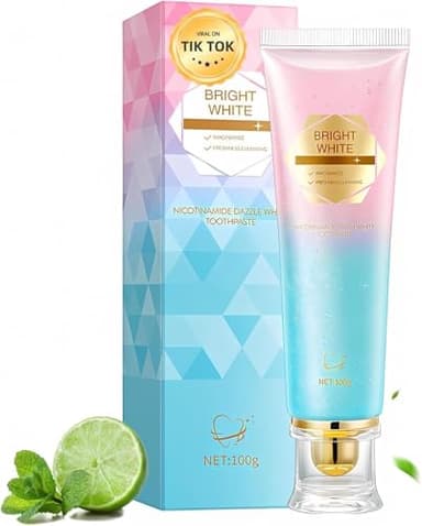 Niacinamide Whitening Toothpaste, Niacinamide Intensive Whitening Toothpaste, Enamel Protection & Long-Lasting Fresh Breath, Stain Removal - Daily Use for Improves Gum Health, Deep Cleaning Care (1PC)