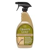 Granite Gold Shower Cleaner Spray for Quartz, Granite, Marble, Ceramic, and Other Stone Tub Surfaces, Made in the USA, 24 Ounces, Gold