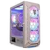 ViprTech Ghost Gaming PC - AMD Ryzen 5 5600 (4.4Ghz Turbo), RTX 3060 12GB, 16GB DDR4 3200, 512GB NVMe SSD, VR-Ready, Streaming, WiFi, RGB, Windows 11, Desktop Computer Tower, White
