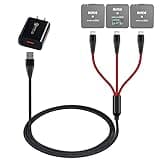 USB C Charging Cable for Rode Wireless Go 2 / ii Microphone System, 3-in-1 Type-C 3A Charger Cord with 18W Fast-Charge Power Adapter, 4ft Long