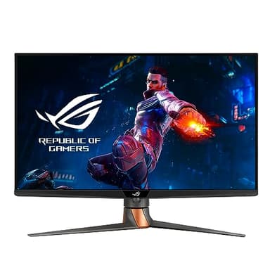 ASUS ROG Swift 32” 4K Mini LED Gaming Monitor (PG32UQXR) -UHD (3840 x 2160), 160Hz, 1ms, Fast IPS, Local dimming, FreeSync Premium Pro, HDMI 2.1, DisplayPort 2.1 with DSC, Quantum Dot, DisplayHDR1000