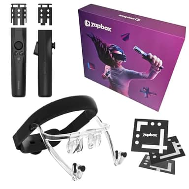 | Zapbox 4 | Next-gen iPhone VR Headset with 2 Motion Controllers, Free Apps, PC VR and Mixed Reality Support | Paint in 3D, Watch Spatial Videos, and More