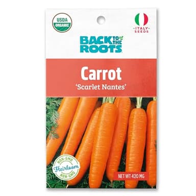 Back to The Roots 100% Organic Seed Packet - Carrot 'Scarlet Nantes' 420mg