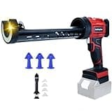 Cordless Caulking Gun for Makita 18V/20V Battery, 4 Speed Electric Caulking Gun, 10oz/300ml Caulking Tool, Non-Drip Glass Glue Gun with LED Light for Filling, Sealing