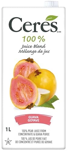 Ceres 100% All Natural Pure Fruit Juice Blend | Gluten Free | Rich in Vitamin C | No Sugar or Preservatives Added, 33.8 FL OZ, Guava (Pack of 1)