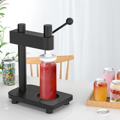 LPLYAA Hand Tin Can Seamer Machine, Aluminum Alloy Cup Closing Machine, Sealing Capacity 250/330/400/500/700 Ml, for Sealing PET Bottle Can, Home/Commercial