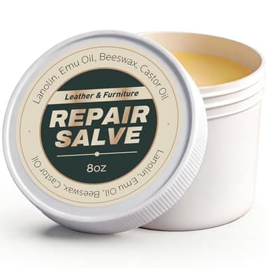 MineeCozee Leather Conditioner & Repair Cream: Leather Cleaner and Conditioner for Car Seats and Interiors - Repair Conditioning Salve for Furniture Couches Shoes Purse Bags (8 Oz)