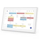 Digital Calendar, 15.6inch Smart WiFi Digital Calendar&Chore Chart, 1920 * 1080 IPS Touch Screen HD Display for Family Schedules, Wall-Mounted, Share Moments Instantly from Anywhere (White, 15.6 inch)