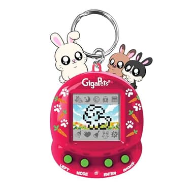 Giga Pets Bit Bunnies Interactive Digital Pet Toy, Upgraded Collector’s Edition Pets for Kids, 90’s Gaming Gift for Boys and Girls