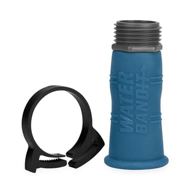 Camco Water Bandit - Features a Highly Flexible Silicone-Polymer Sleeve & ABS Male Water Hose Connection - Works with Damaged or Stripped Faucet Threads or Faucets without Threads (22484)