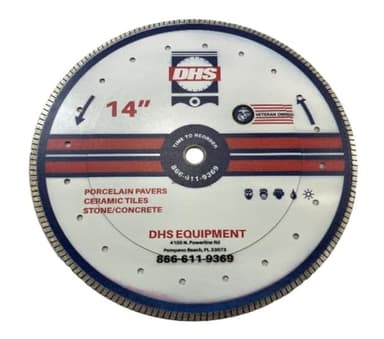 Replacement for DHS pro Series Porcelain 14” Saw Blade