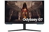 Samsung Odyssey G70B Series 32-Inch 4K UHD Gaming Monitor, IPS Panel, 144Hz, 1ms, HDR 400, G-Sync and FreeSync Premium Pro Compatible, Ultrawide Game View (LS32BG702ENXGO),Black (Renewed)