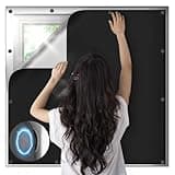 JUJIBL Magnetic Blackout Window Cover, 100% Blackout Shades for Bedroom No Drill Black Out Window Blind Temporary Shades for Nursery Removable Black Out Curtains for RV, Media Room 39x57 inch