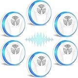 Cetait Ultrasonic Pest Control Repeller 6 Packs, Electronic Spider Repellent Indoor for Insect Roaches Rodent Ant Bug Mosquito Mouse Repellent Plug in for House Kitchen Garage Warehouse