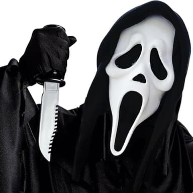 M-YOUNG Halloween Mask Horror Full Face Mask Natural Latex Scary Skull Mask for Adults Scary Horror Movie Costume Accessory for Cosplay, and Halloween Party