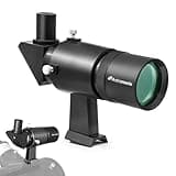 Astromania Finder Scope, 9x50 Right Angle Metal Optical Finderscope for Astronomical Telescope with Crosshair and Bracket, Fully Multi-Coated Upright Corrected Image Telescope Finder